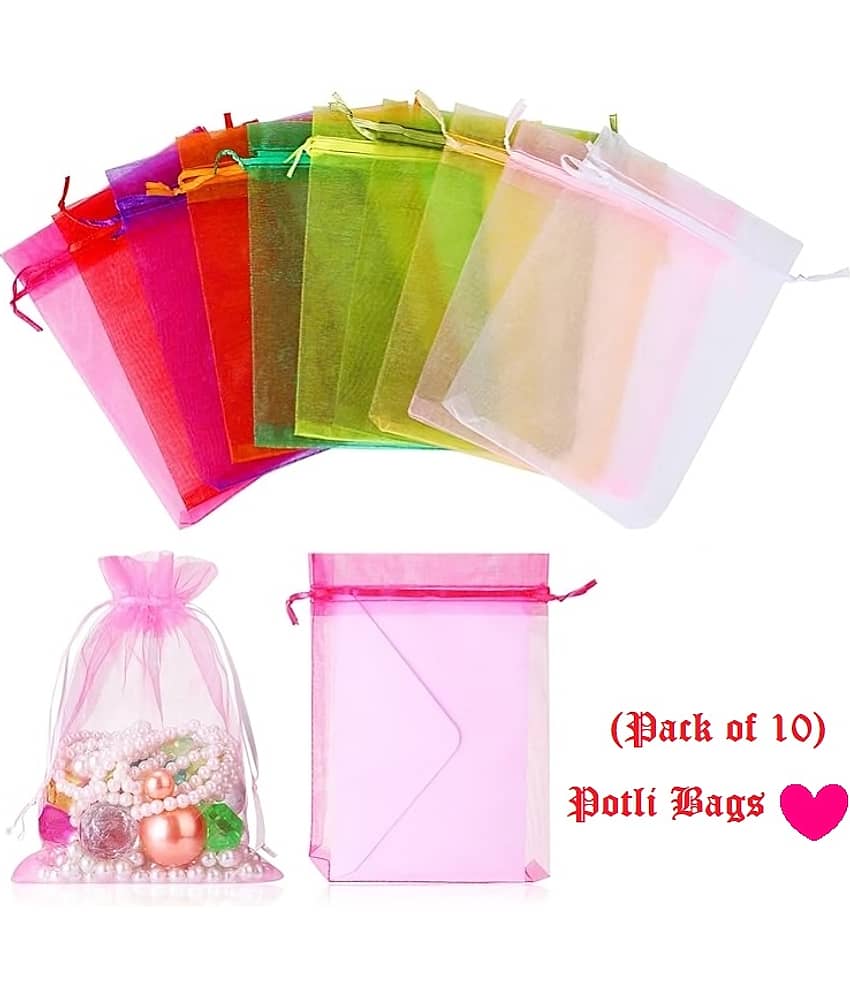 Multicolor Shagun and Gifting Gift Jewelry Daily Gold Ribbon Candy Festival ( 10 Pcs )