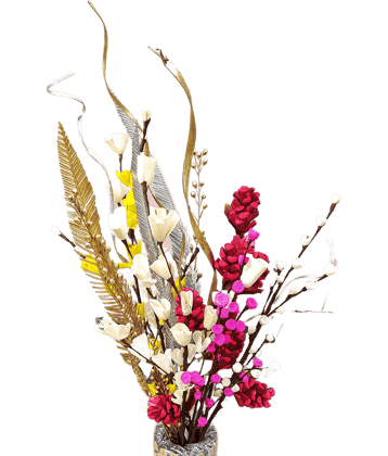 Fab n Style Wild Flower Multicolour Artificial Flowers Bunch - Pack of 1
