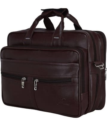 Leather World - Brown P.U Office Bag