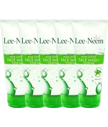 Leeford Lee Neem Acne Control Face Wash-pure neem extracts for clear skin (70g each, Pack of 5)