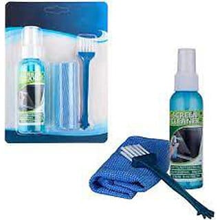 RMC 3 in 1 Screen Cleaning Kit with Brush and Micro Cloth for PC, laptops, LCD led mobiles and TV (100ML)