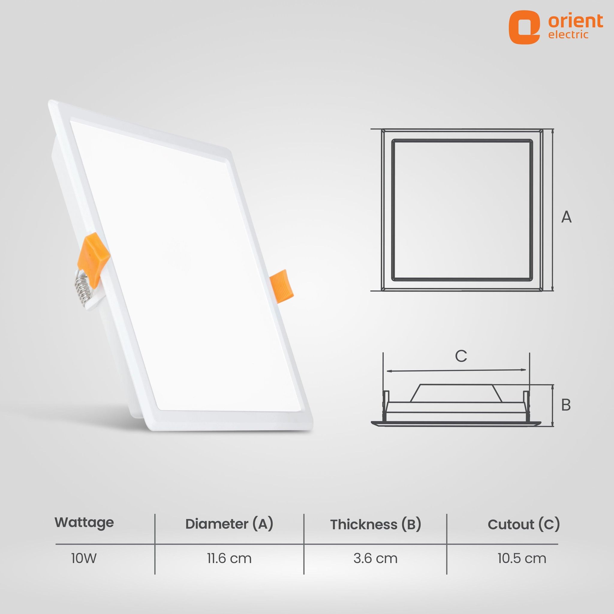 Eternal Backlit LED Recess Panel Square Light Eternal Backlit LED Recess Panel Square Light - 15W / Cool White