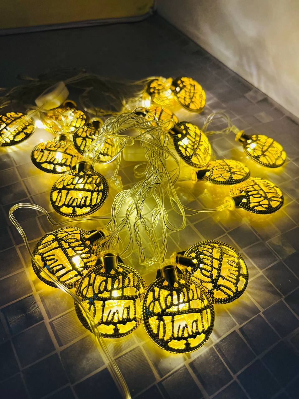 Golden Happy Diwali LED Light