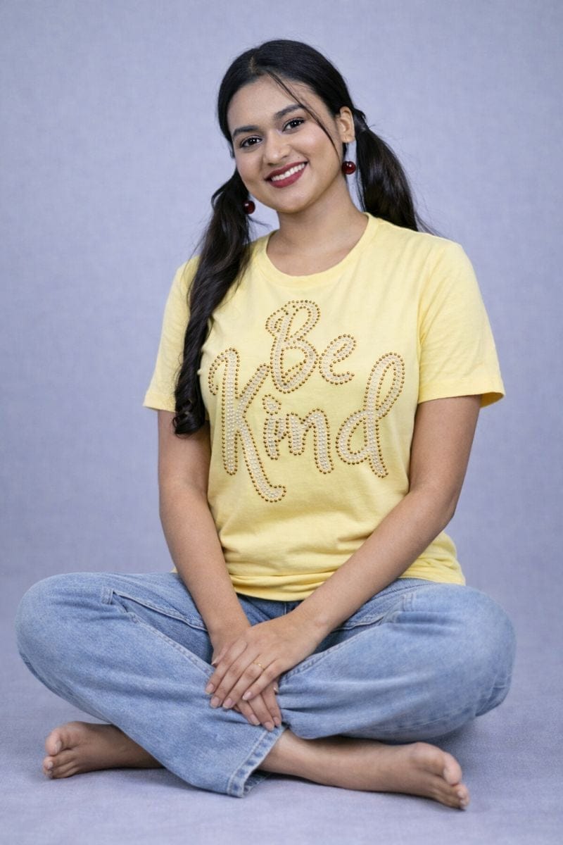 Yellow "Be Kind" Tees for Women