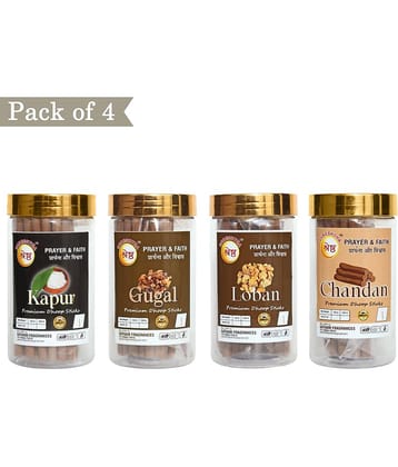 SHRESHTHA Incense Dhoop Sticks Camphor,Guggal,Loban,Chandan 400 gm ( Pack of 4 )