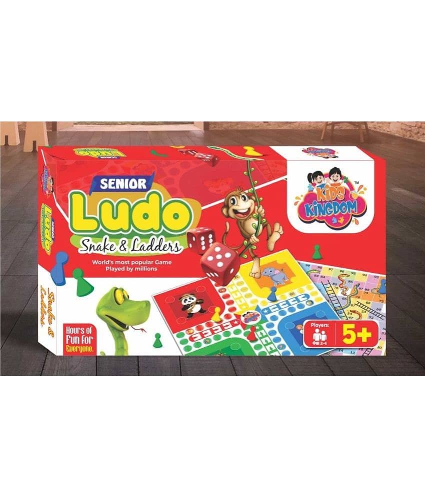 Ludo and Snake and Ladder Board Game Big Size Play Board for 3 Years and up