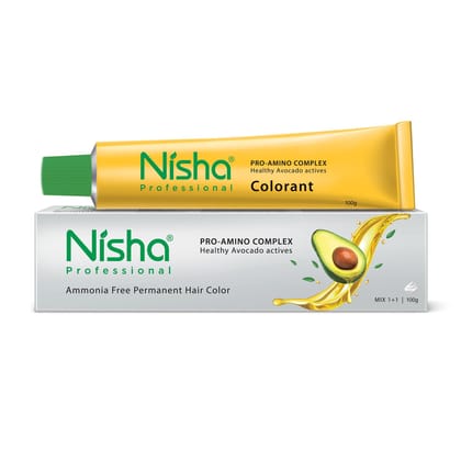 Nisha Professional Creme Hair Color 2.0 Darkest Brown 100g, Permanent Hair Colour, Professional Salon Hair Colour