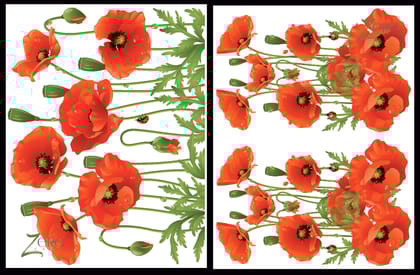 Brand Zero Luxury Speciality Decoupage Paper - Poppy Love