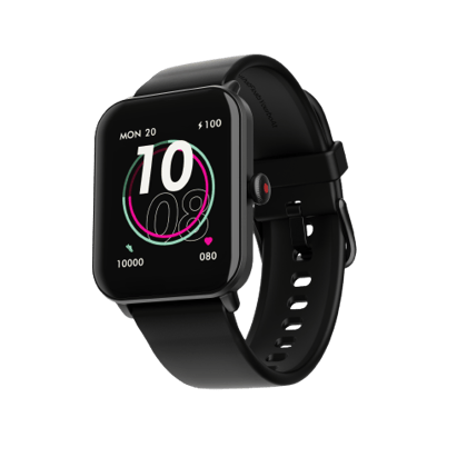 boAt Wave Fury | Bluetooth Calling Smartwatch with 1.83" (4.64cm) HD display, 30 days Battery, Heart Rate & SpO2 monitoring Active Black