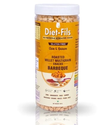 Roasted Millet Multigrain Snacks Barbecue Combo | Made with Finger Millet, Pearl Millet,Quinoa,Chiaseed,Makhana,Amaranth,Gram,Maize,Rice | Gluten Free | 130 gm x 3