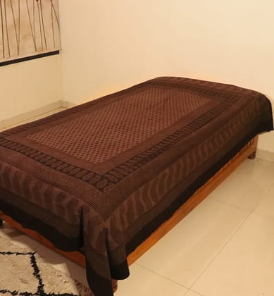 Hand Block Printed Bagh Cotton Single Bed Sheet