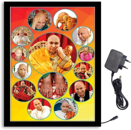 NOKKES Jai Guru Ji Bade Guru ji Sawroop Guru Ji Charan Light Photo Frame 8X10 inch Led Light photo Frame With Light Adaptor Led Light Photo Frame Black Color Photo Frame_AQW235 NOKKES Jai Guru Ji Bade Guru ji Sawroop Guru Ji Charan Light Photo Frame 8X10 inch Led Light photo Frame With Light Adaptor Led Light Photo Frame Black Color Photo Frame_AQW235
