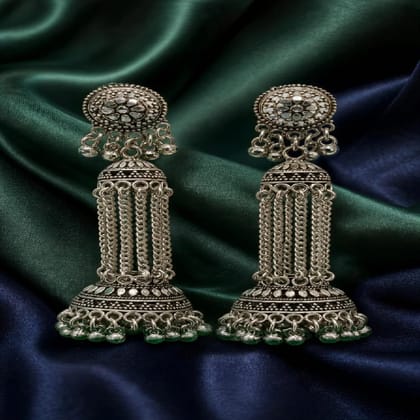 Elayne Noor Jhumka Tassel Earrings Elayne Noor Jhumka Tassel Earrings