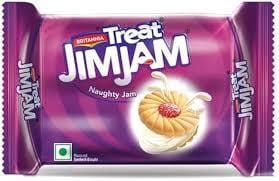 Britannia Jim Jam Cream Biscuit - Crunchy, Ready To Eat, 138 G