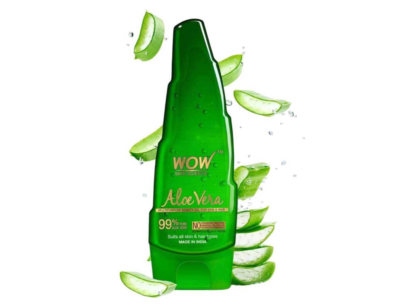 WOW 99% Pure Aloe Vera Gel For Skin & Hair - 250ml
