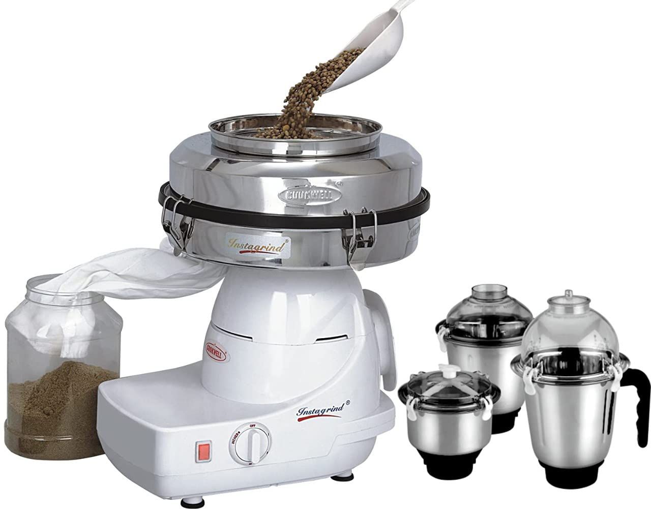 COOKWELL Instagrind Mixer Grinder (1150 Watts), White COOKWELL Instagrind Mixer Grinder (1150 Watts), White - White / Medium