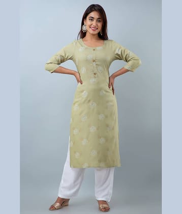 Doriya - Green Straight Rayon Women's Stitched Salwar Suit ( Pack of 1 )