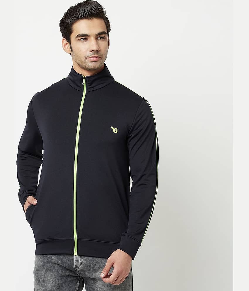 Glito - Navy Blue Lycra Relaxed Fit Men's Casual Jacket ( Pack of 1 )