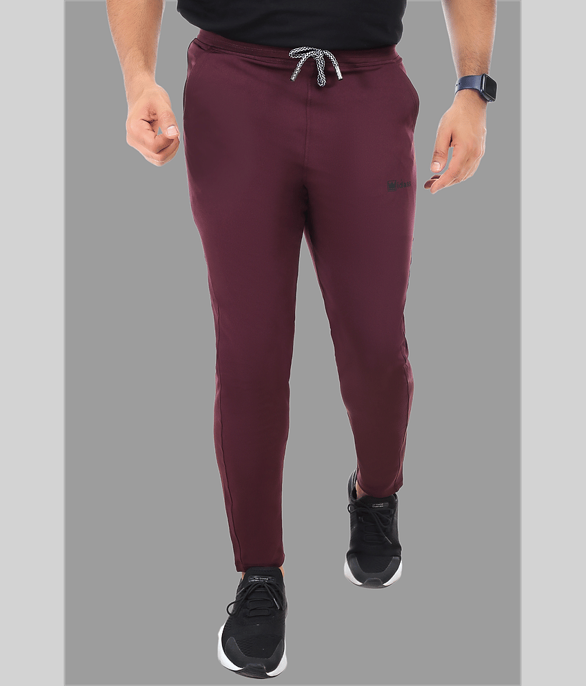 IDASS - Wine Lycra Men's Trackpants ( Pack of 1 )