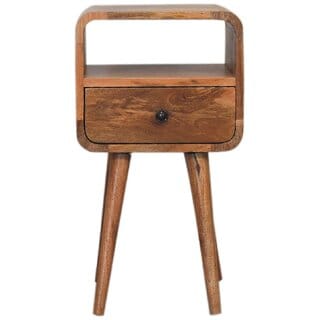 Mini Oakish Curve Open Bedside