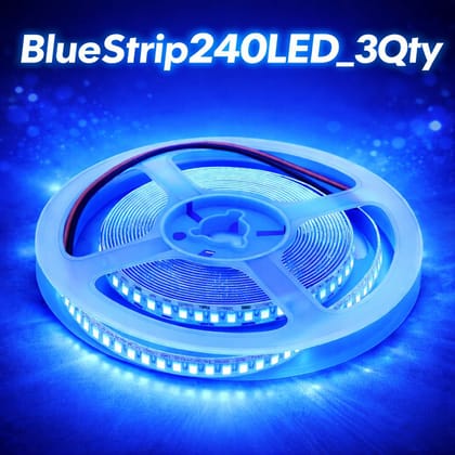 SPARKWORLD 240 LEDs 5 m Blue Steady Strip Rice Lights (Pack of 3) SPARKWORLD 240 LEDs 5 m Blue Steady Strip Rice Lights (Pack of 3)
