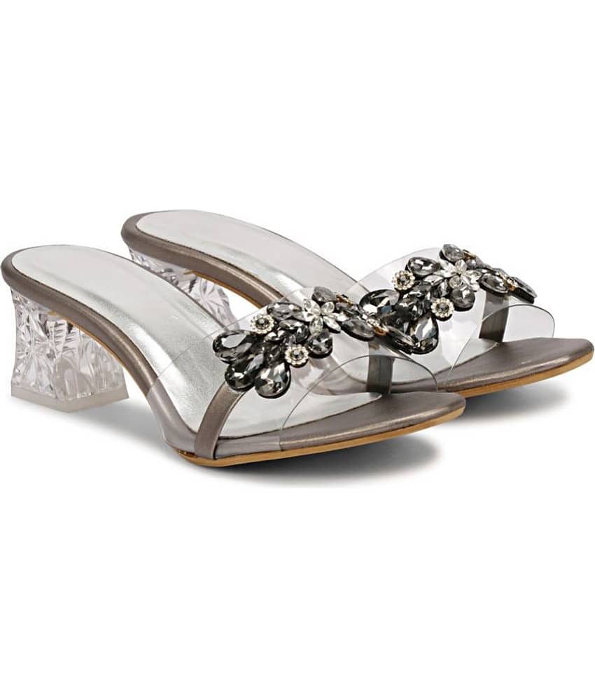 Saheb - Black Women's Slip On Heels