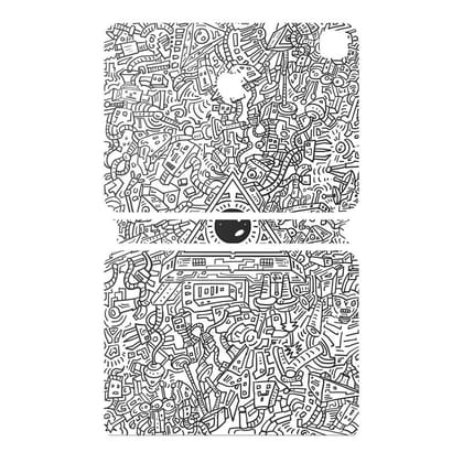 WrapCart Doodle Robot Vinyl Skin for Apple iPad Magic Keyboard