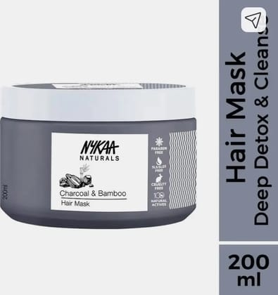 Nykaa Naturals Charcoal & Bamboo Hair Mask 30 ML