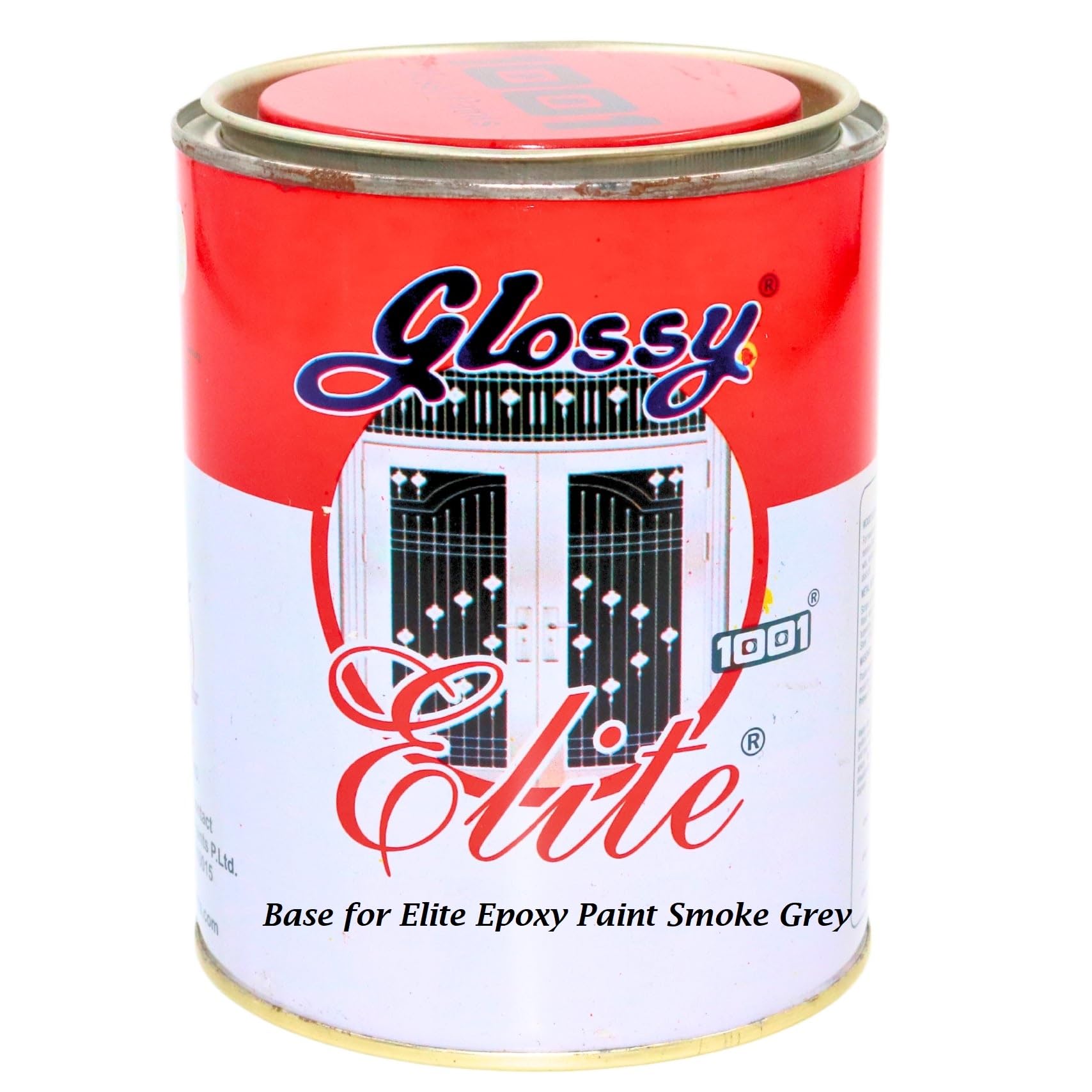 1001 Elite Epoxy Paint ST 2 Pack Smoke Grey 0760GB I Applications: Metal, Mild Steel Surfaces; Ratio 3:1; Superior I Protective Coating Floor Coating Paint- 1 Ltr