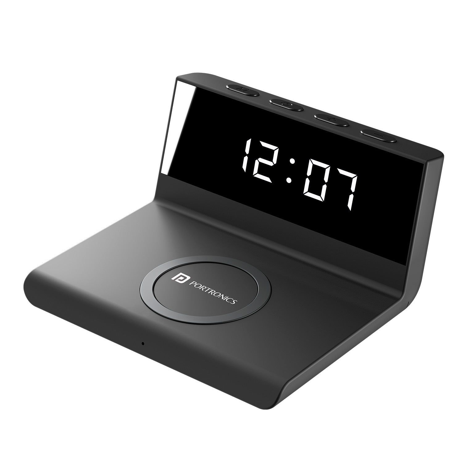 Portronics Freedom 4A , Digital Alarm Clock, Brightness Level, Fast Charging, Compact 