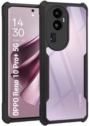 PLUGTECH Slim Shockproof Case | Matte Black Soft | Drop Protection | Precise Cutouts | Premium Mobile Cover for Oppo Reno 10 Pro Plus
