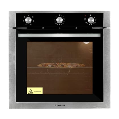 Faber 80L Built-in Oven | 4 Functions–Light, Grill,Conventional, Fan with Bottom Heat | A+ Energy Rating |3-Layer Cool Touch Glass Door |Easy Clean Interior | Large Capacity for Big Meals FBIO 80L 4F Faber 80L Built-in Oven | 4 Functions–Light, Grill,Con