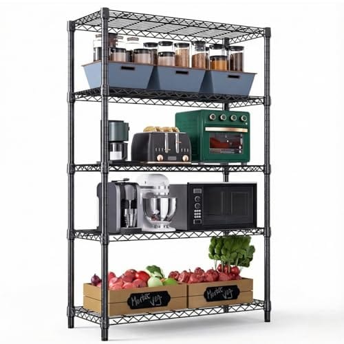STORACK 5 Shelf Multipurpose Storage Rack for Kitchen, Home & Office