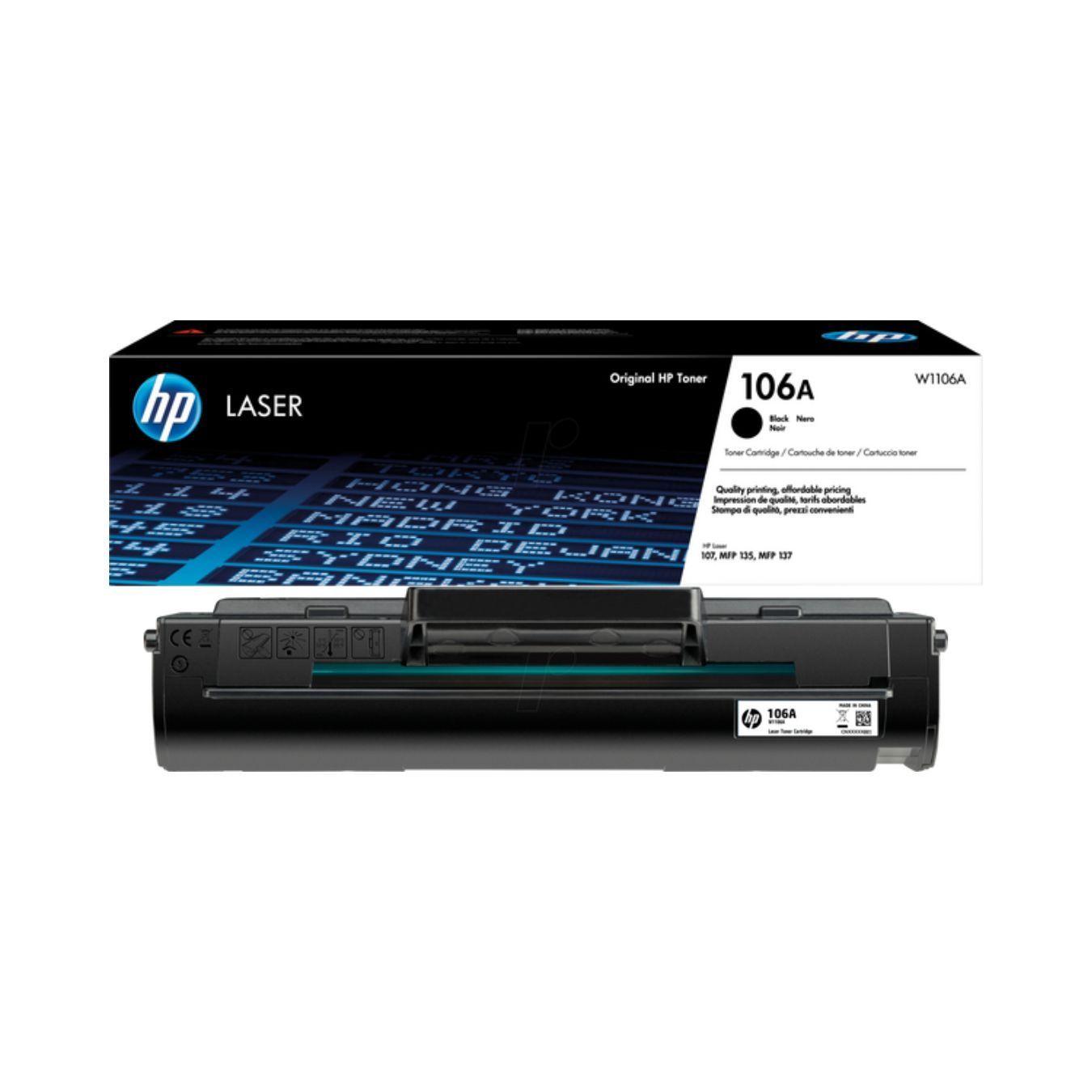 HP 106A Black Toner Cartridge (W1106A)