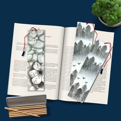 Pencil Shading on Book Marks  Diy Kit by Penkraft