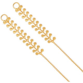 Kanchain Ear chain kanoti ear Cuff Ear to Ear Chain for Women and Girls- (VFJ1006KC)
