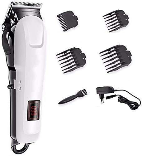 Veentus Dealsure Professionals Design Perfect Shaver And Haircut Rechargeable Beard And Moustaches Hair Machine And Trimming With Cord And Without Cordless Use. White