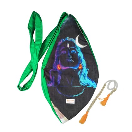 MAYAPURI Adiyogi Lord Shiva Printed Gomukhi Chanting Bag, Pure Cotton Beads Bag, Original Japa Mala Bag, Jhola with Zip Pocket and Sakshi Mala Counter (Pack of 1) MAYAPURI Adiyogi Lord Shiva Printed Gomukhi Chanting Bag, Pure Cotton Beads Bag, Original Japa Mala Bag, Jhola with Zip Pocket and Sakshi Mala Counter (Pack of 1)