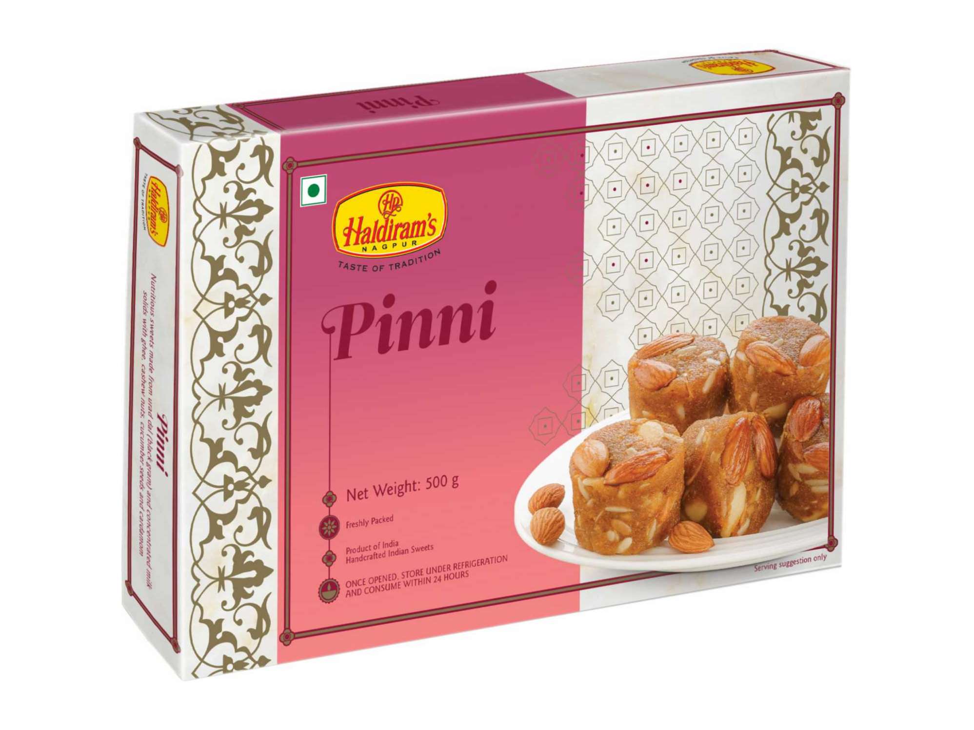 Haldiram's Pinni Packed Sweets - 500 Gm