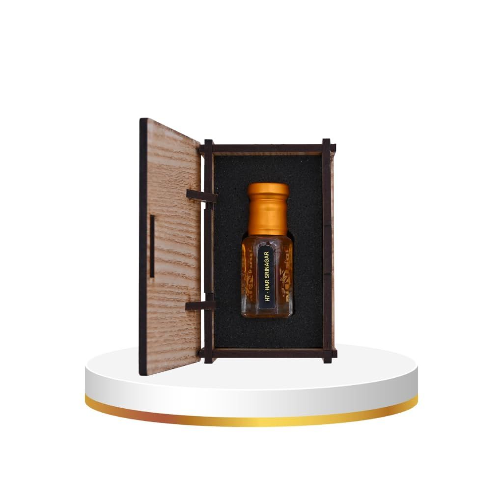 Alnaqi fragrances Har-Srinagar 12ml - Best Long-Lasting-Perfumes-For-Men, No Alcohol Har-Srinagar-Attar, Concentrated Pure-Flower-Oil, Original Har-Srinagar-Perfume