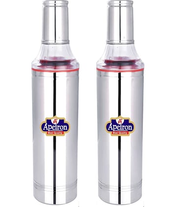 APEIRON - Steel Silver Oil Container ( Set of 2 - 1000 )