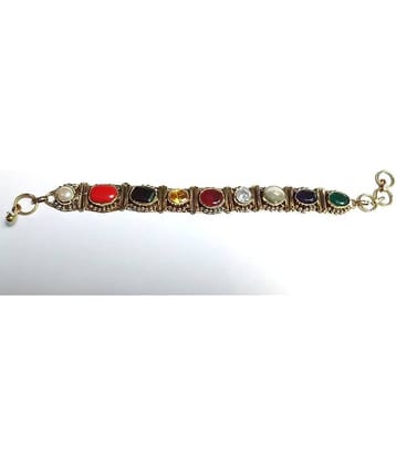 Hoseki  NAVRATNA GEM STONE WRIST BRACELET Single