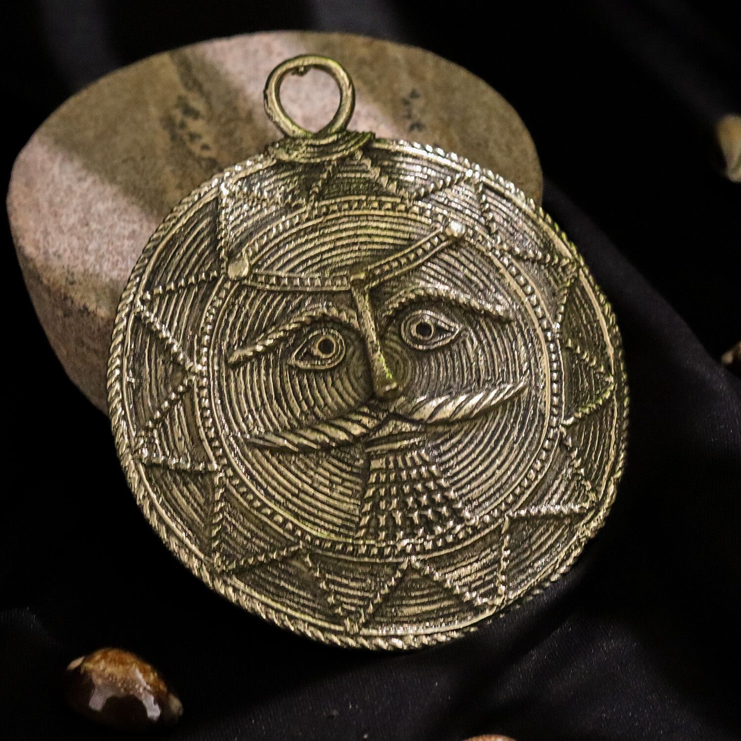 Dhokra Craft Moon God Mask