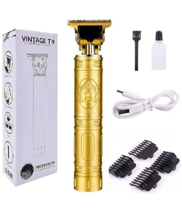 Professional Gold Titanium Ceramic Hair Trimmer with Strong Power & 4 Limit Combs