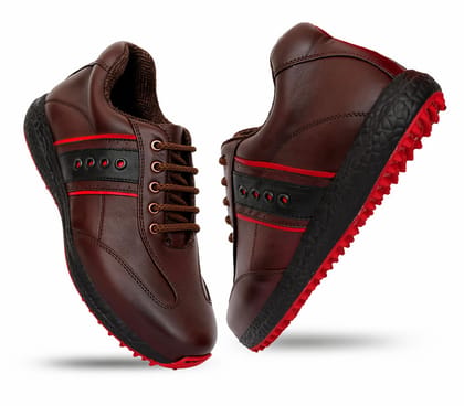 HITCARO Arkbird® Men's Genuine Leather Lace-up Professional 100% Waterproof Premium Gold Golf Shoes PR-5409 HITCARO Arkbird® Men's Genuine Leather Lace-up Professional 100% Waterproof Premium Gold Golf Shoes PR-5409