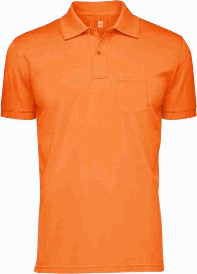 RATHNA APPARELS Men's Regular Fit Polo Neck T-shirt - Orange (S- SIZE)