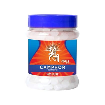 Shri Shriji Flam Aromatic Synthetic Camphor - 100g | Pure Aroma Tablets for Home, Puja, Spiritual Use, Meditation & Diffuser | Smokeless Camphor for Daily Rituals & Ambience