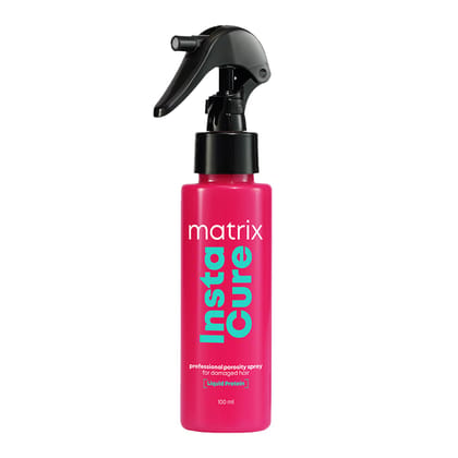 Matrix InstaCure Professional Porosity Spray with Liquid Protein, for Damaged Hair | Reduced Split Ends, Breakage, Knotting | For All Hair Types | Paraben Free, 100ml Matrix InstaCure Professional Porosity Spray with Liquid Protein, for Damaged Hair | Re