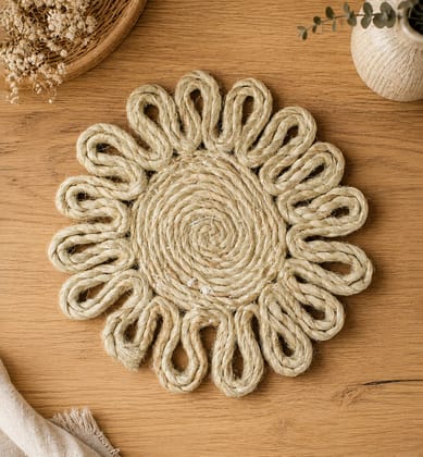Handcrafted Jute Table Mat