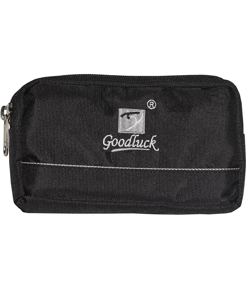 Goodluck Polyester Black Waist Pouch